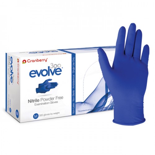 Cranberry® evolve (300 Stk.) blau violet Einmalhandschuhe, Nitril