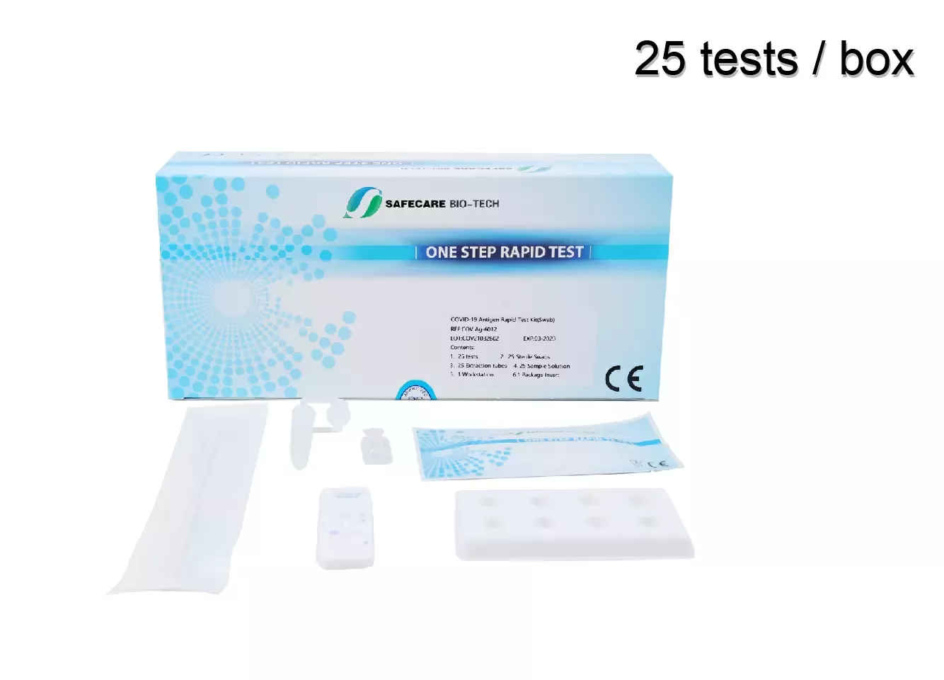 Safecare Covid-19 Antigen Rapid Test Kit (Abstrich) - 25 Stück 